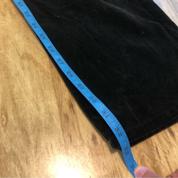 NWT $69 USD Calvin Klein Black Velvet Feel Soft Cotton Pants Womens Size 16 - Picture 9 of 11